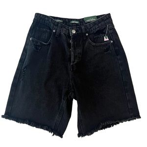 Black High-Rise Wild Fable Bermuda Shorts
